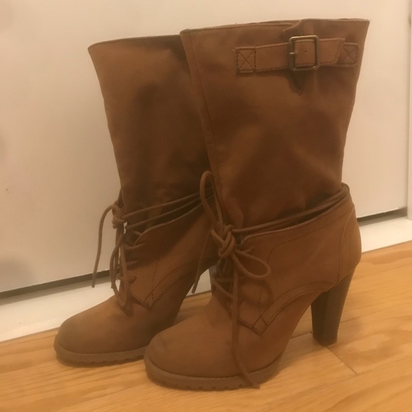 Zara Mid-Calf High Heel Bootie - Picture 3 of 7